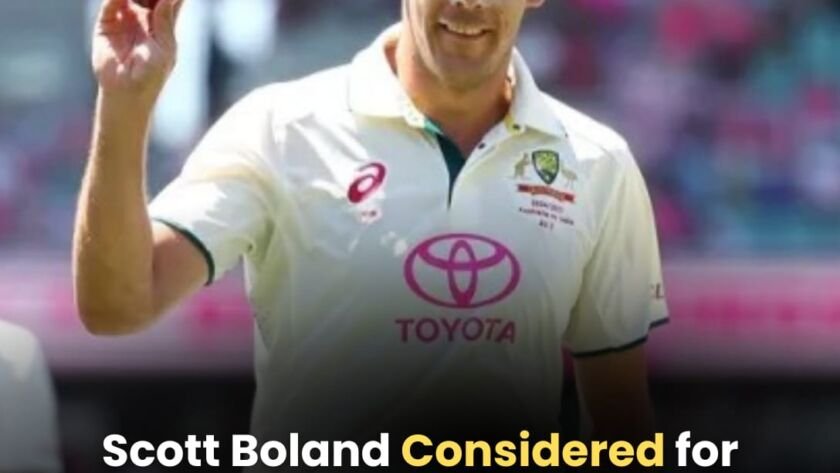 Scott Boland during Australia's Test preparations