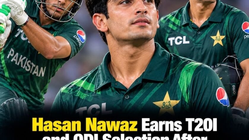 Hasan Nawaz batting for Pakistan during the 2026 Asian Games