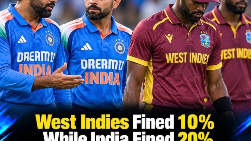 India and West Indies fined for slow over-rates in third ODI