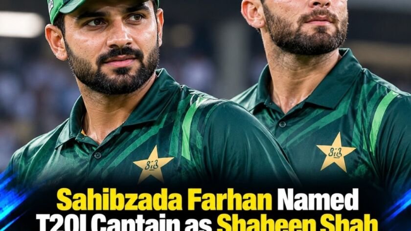 Sahibzada Farhan named Pakistan T20I captain