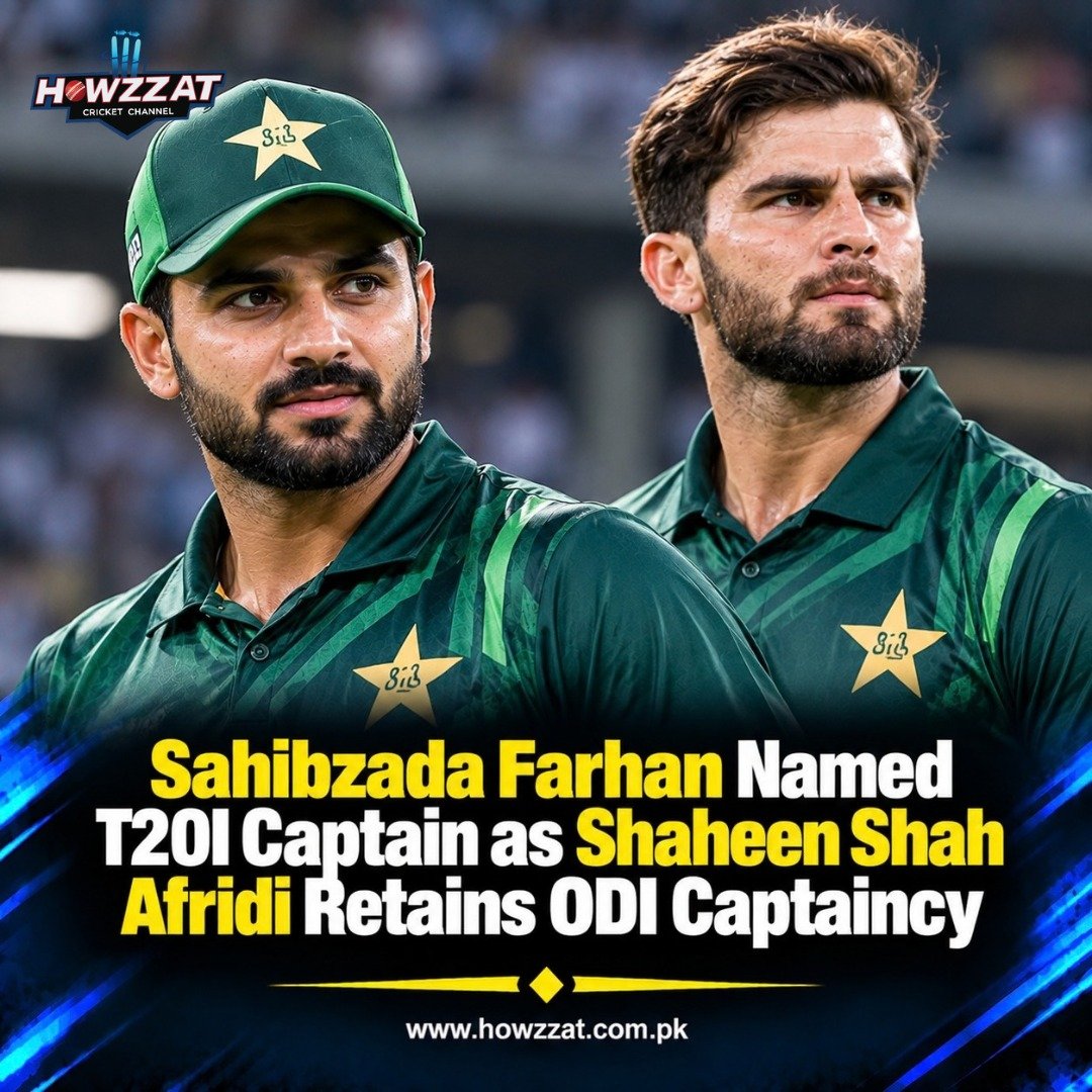 Sahibzada Farhan named Pakistan T20I captain