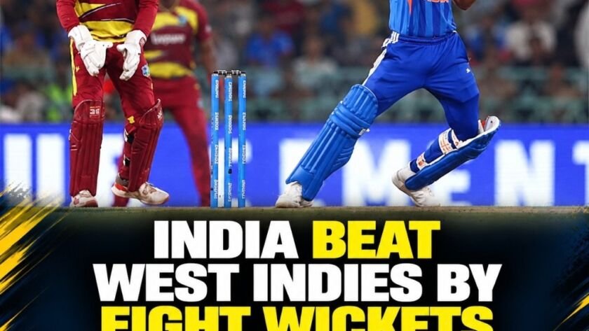 Shreyas Iyer celebrates his century against West Indies in the first T20I