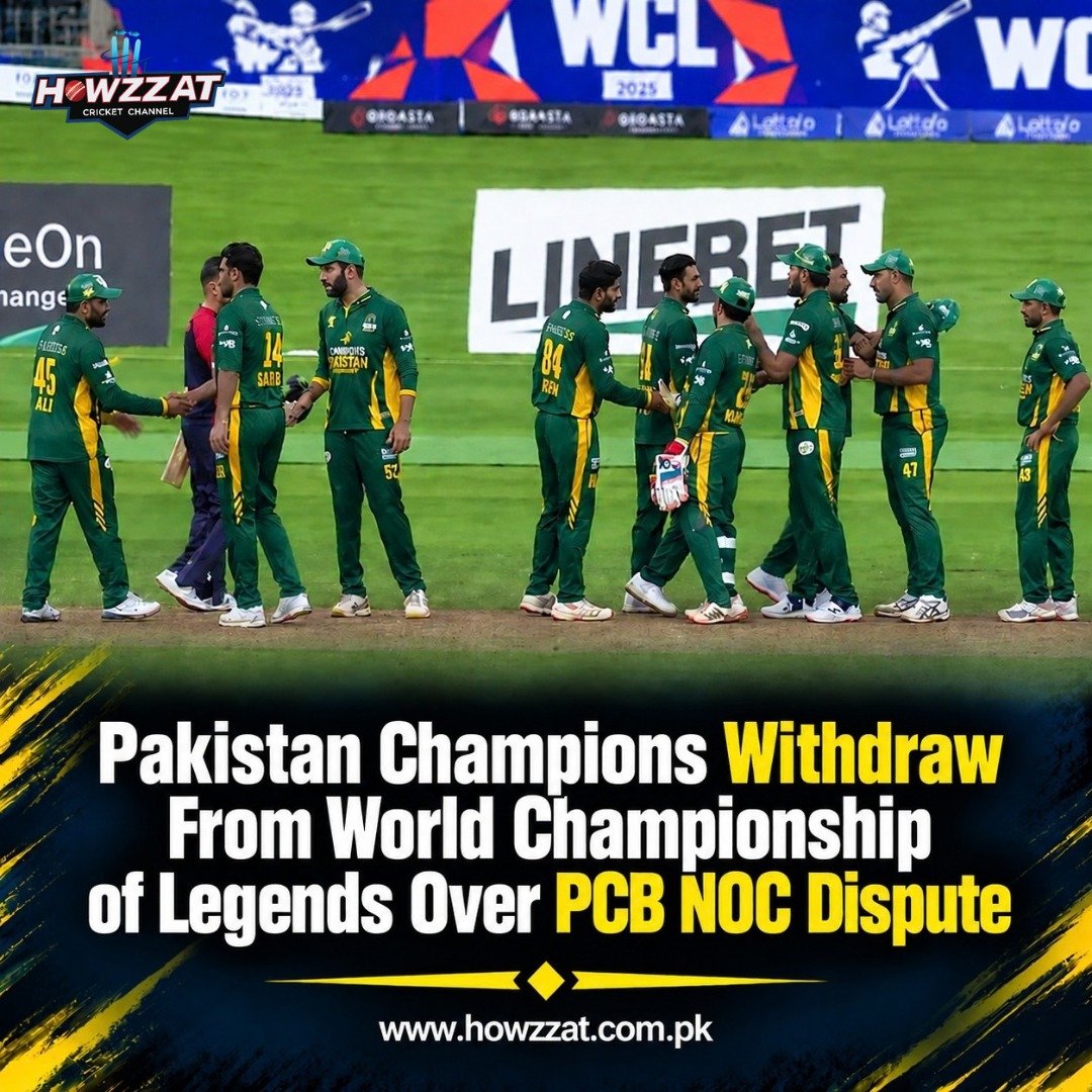Pakistan Champions withdraw from World Championship of Legends after PCB NOC dispute