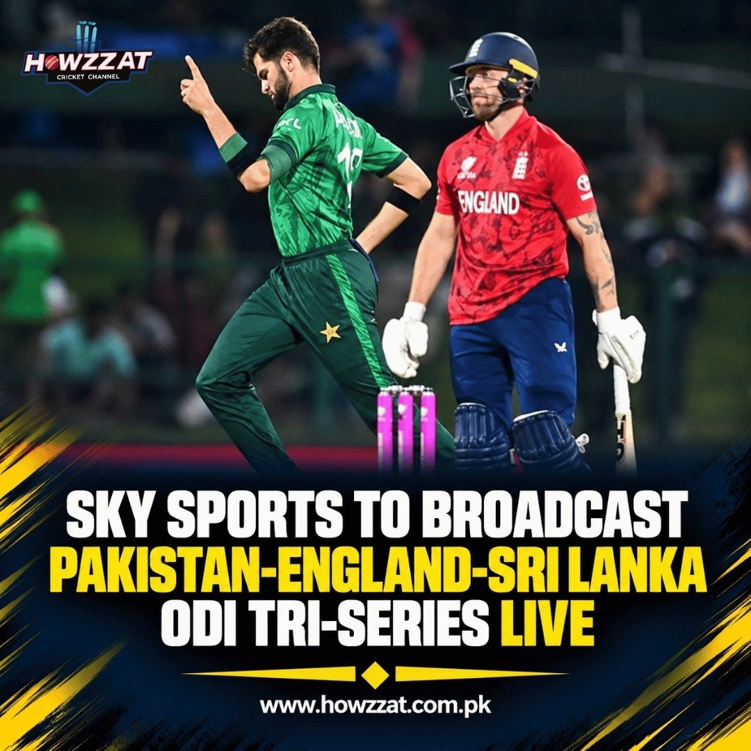 Sky Sports to broadcast Pakistan England Sri Lanka ODI tri-series live