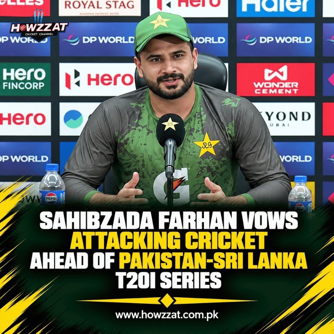 Sahibzada Farhan leads Pakistan ahead of the Sri Lanka T20I series in Rawalpindi.
