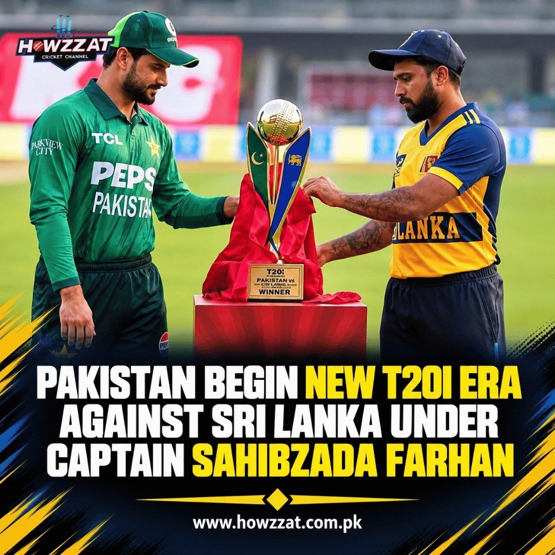 Pakistan captain Sahibzada Farhan leads the team ahead of the T20I series against Sri Lanka.