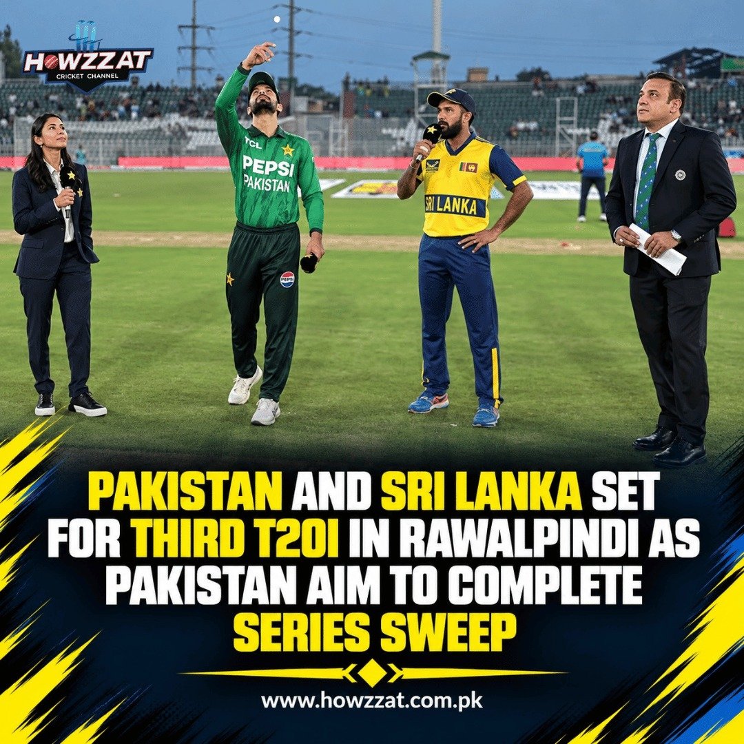 Pakistan and Sri Lanka prepare for the third T20I at Rawalpindi Cricket Stadium