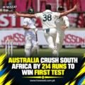 Australia Crush South Africa by 214 Runs to Win First Test